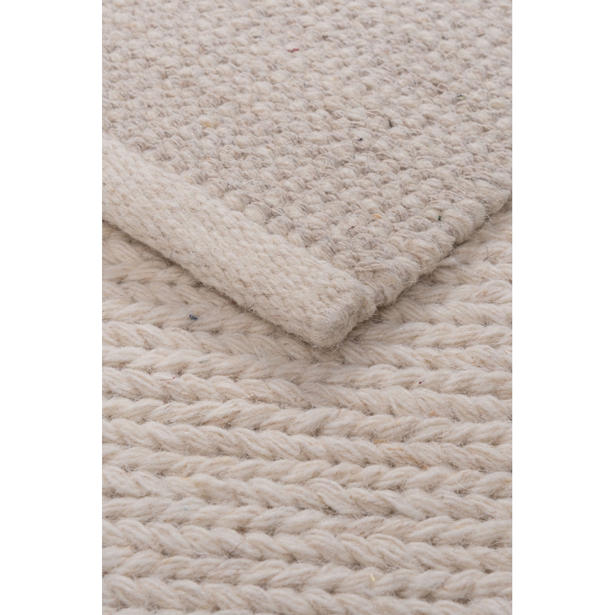 Prírodný koberec FIR WOOL 70x140 cm 2600 g/m2 krémový