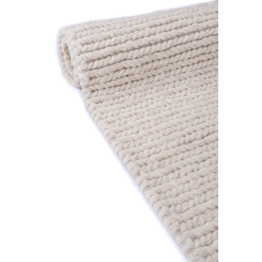 Prírodný koberec FIR WOOL 70x140 cm 2600 g/m2 krémový