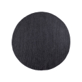 Prírodný okrúhly koberec FIR WOOL 160 cm 2600 g/m2 antracit