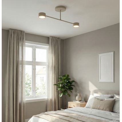 Prisadené stropné svietidlo HALO 2xGX53/10W/230V béžové