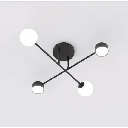 Prisadené stropné svietidlo HOLON 2xG9/8W/230V + 2xGX53/12W čierne