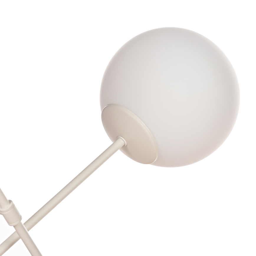 Prisadené stropné svietidlo MOON 6xE27/15W/230V krémové