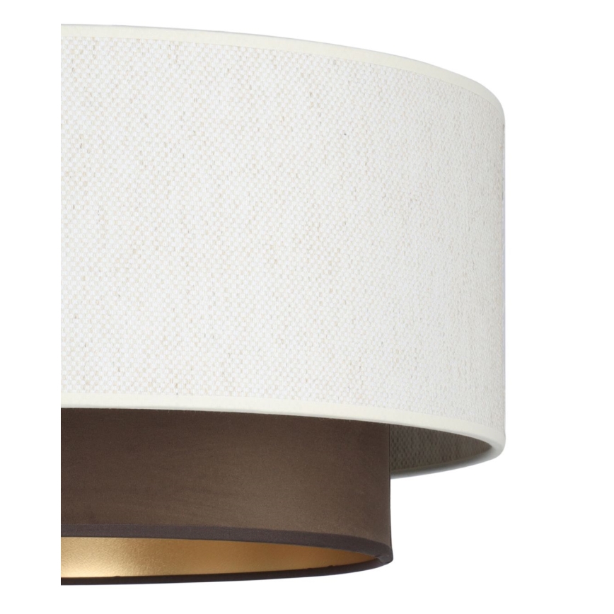 Prisadené stropné svietidlo NATIA 1xE27/60W/230V biela/hnedá