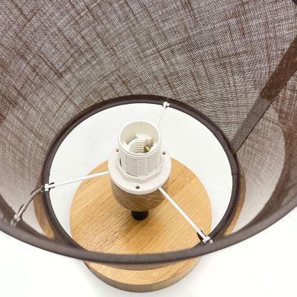 Prisadený luster ANTONIO 1xE14/40W/230V hnedá/dub