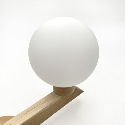 Prisadený luster ANTONIO 2xG9/5W/230V dub/biela