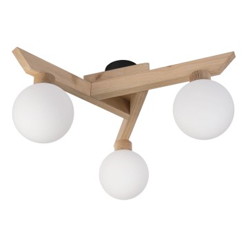 Prisadený luster ANTONIO 3xG9/5W/230V dub/biela