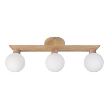 Prisadený luster ANTONIO 3xG9/5W/230V dub/biela