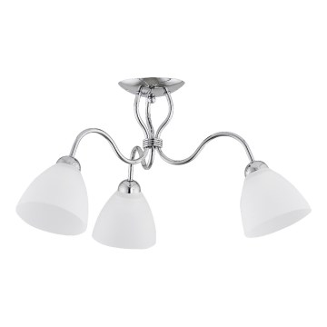 Prisadený luster ARIEL 3xE27/15W/230V lesklý chróm