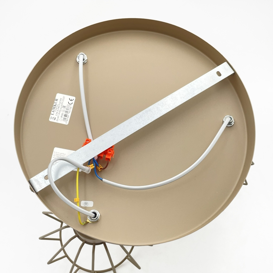 Prisadený luster AUDREY 3xE27/15W/230V, béžový