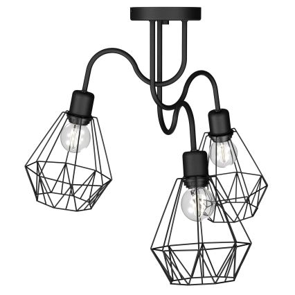 Prisadený luster BERGEN 3xE27/60W/230V