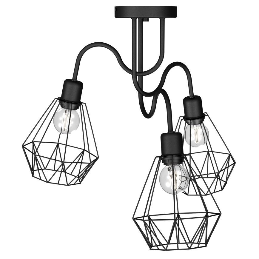 Prisadený luster BERGEN 3xE27/60W/230V