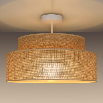 Prisadený luster BOHO 1xE27/60W/230V pr. 40 cm béžová