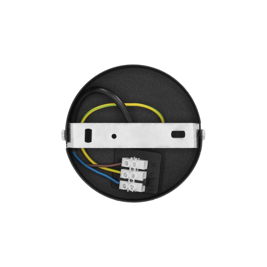 Prisadený luster BORHO 1xE27/60W/230V čierna/juta