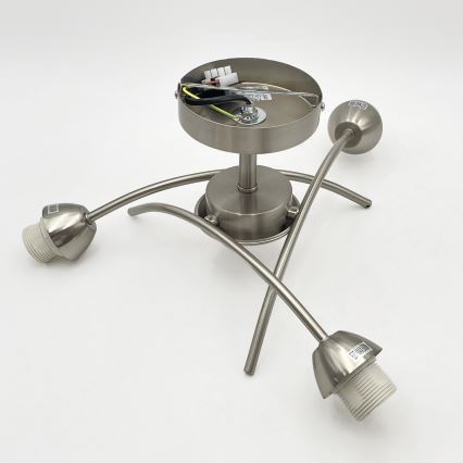 Prisadený luster DONNA 3xE27/60W/230V nikel