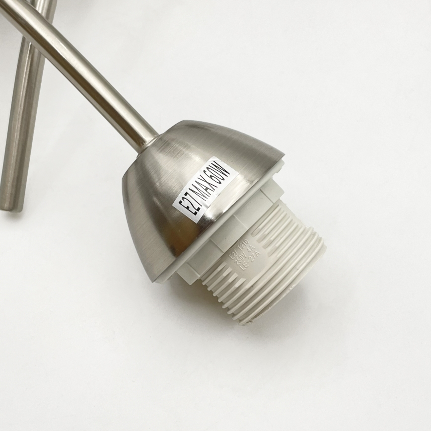 Prisadený luster DONNA 3xE27/60W/230V nikel