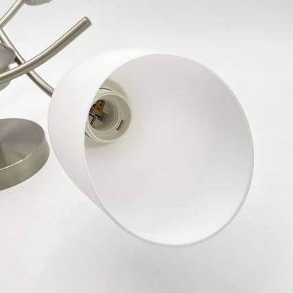 Prisadený luster DONNA 3xE27/60W/230V nikel