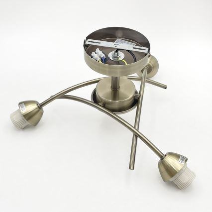 Prisadený luster DONNA 3xE27/60W/230V patina