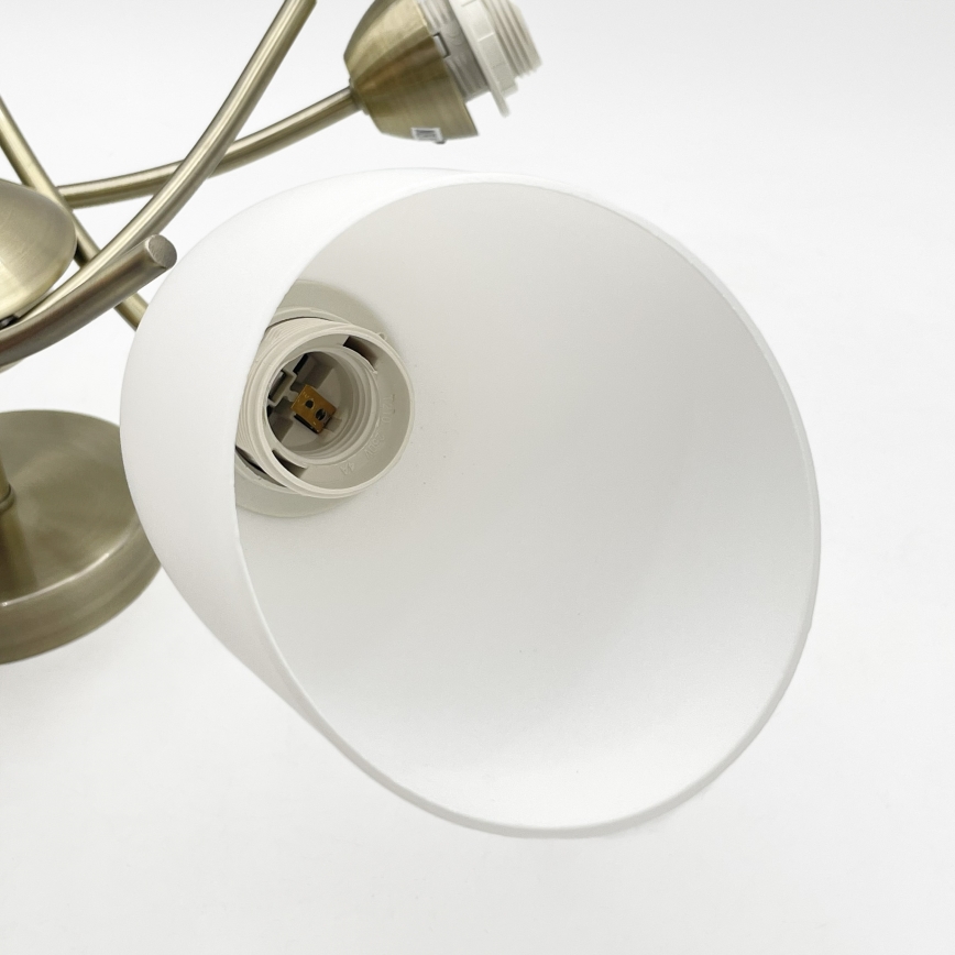 Prisadený luster DONNA 5xE27/60W/230V patina