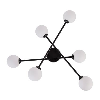 Prisadený luster DORADO 6xG9/28W/230V čierny
