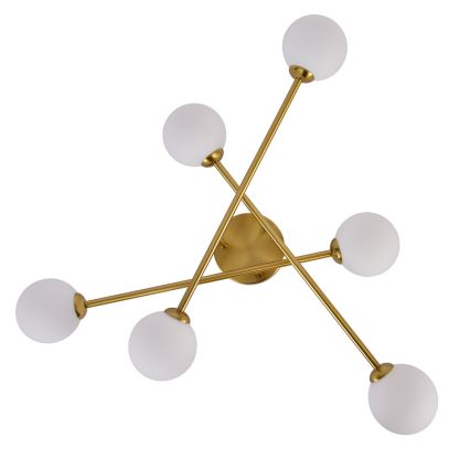 Prisadený luster DORADO 6xG9/28W/230V zlatý