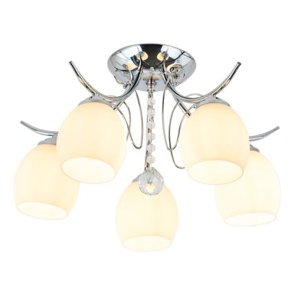 Prisadený luster ELLA 5xE27/15W/230V lesklý chróm