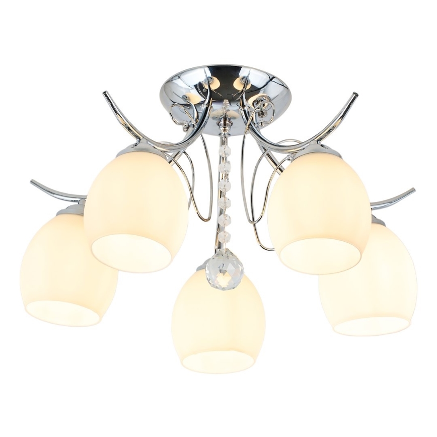Prisadený luster ELLA 5xE27/15W/230V lesklý chróm