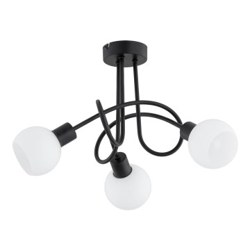 Prisadený luster ERYKA 3xE14/10W/230V čierna