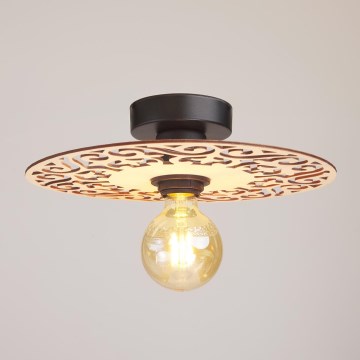 Prisadený luster FALCO 1xE27/60W/230V pr. 30 cm béžová