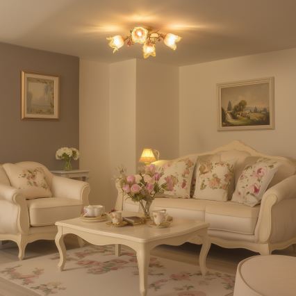 Prisadený luster FIORINTINO 4xE14/40W/230V