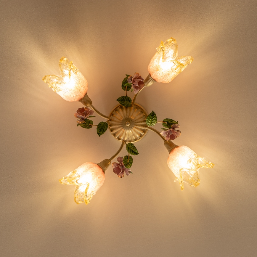 Prisadený luster FIORINTINO 4xE14/40W/230V