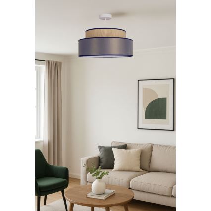 Prisadený luster GRACE 1xE27/60W/230V béžová/hnedá