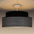 Prisadený luster GRACE 1xE27/60W/230V pr. 40 cm čierna/šedá