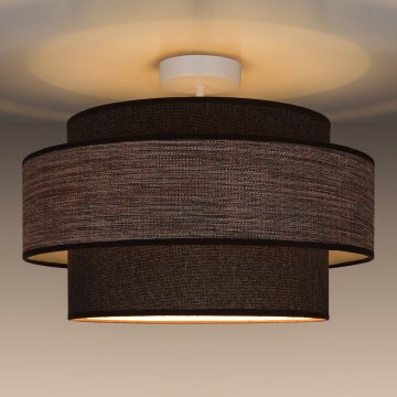 Prisadený luster GRACE 1xE27/60W/230V pr. 40 cm hnedá/béžová