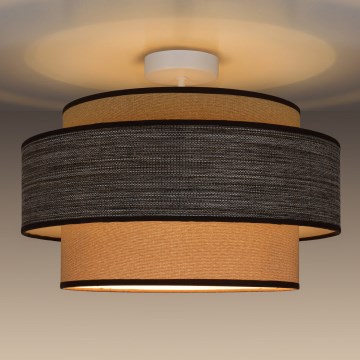 Prisadený luster GRACE 1xE27/60W/230V pr. 40 cm krémová/hnedá
