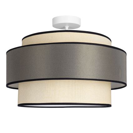 Prisadený luster GRACE 1xE27/60W/230V pr. 40 cm krémová/šedá