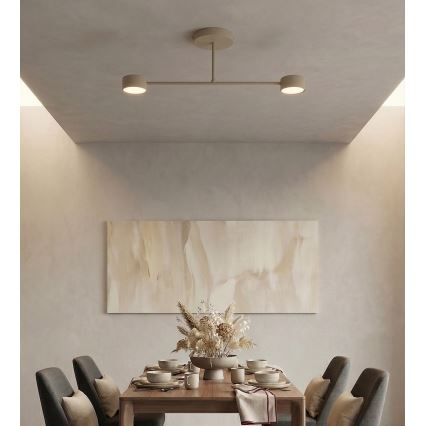 Prisadený luster HALO 2xGX53/12W/230V béžový