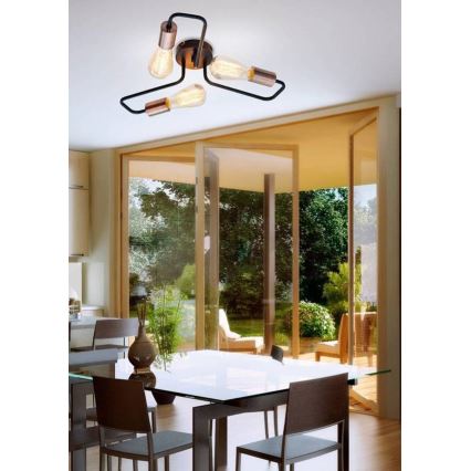 Prisadený luster HERPE 3xE27/60W/230V