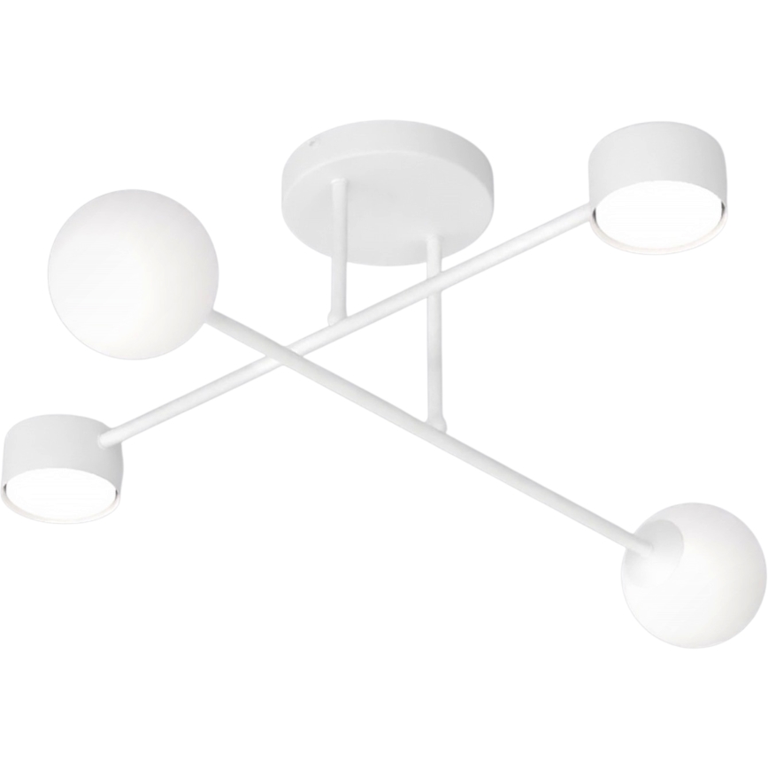 Prisadený luster HOLON 2xG9/8W/230V + 2xGX53/12W biela