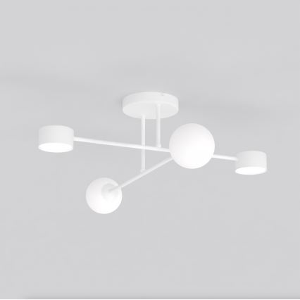 Prisadený luster HOLON 2xG9/8W/230V + 2xGX53/12W biela