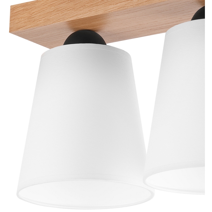 Prisadený luster LULA 2xE27/60W/230V dub