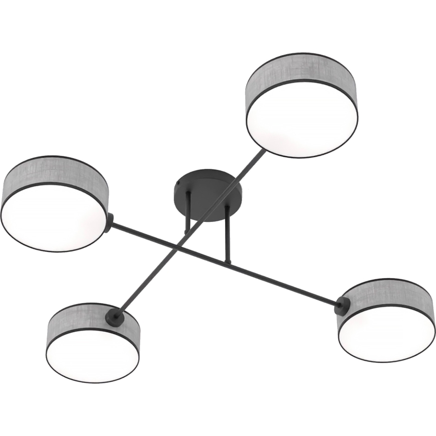 Prisadený luster MAGA 4xE14/10W/230V sivý