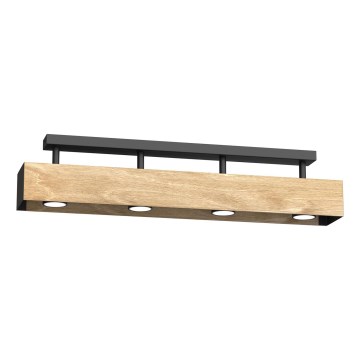 Prisadený luster MAISON 4xGU10/8W/230V hnedá/dub