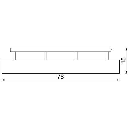 Prisadený luster MAISON 4xGU10/8W/230V hnedá/dub