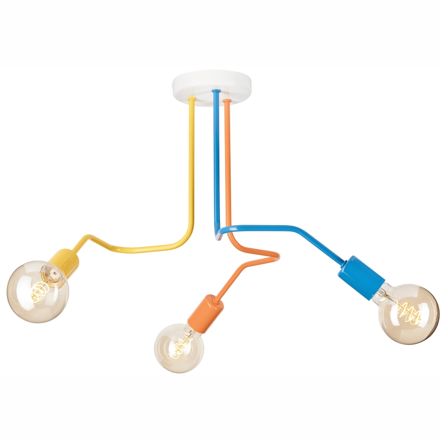 Prisadený luster MATYLDA 3xE27/60W/230V pestrofarebná