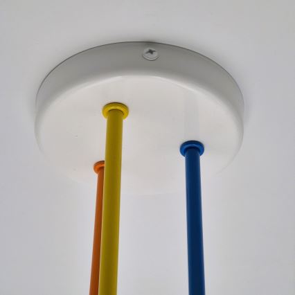 Prisadený luster MATYLDA 3xE27/60W/230V pestrofarebná