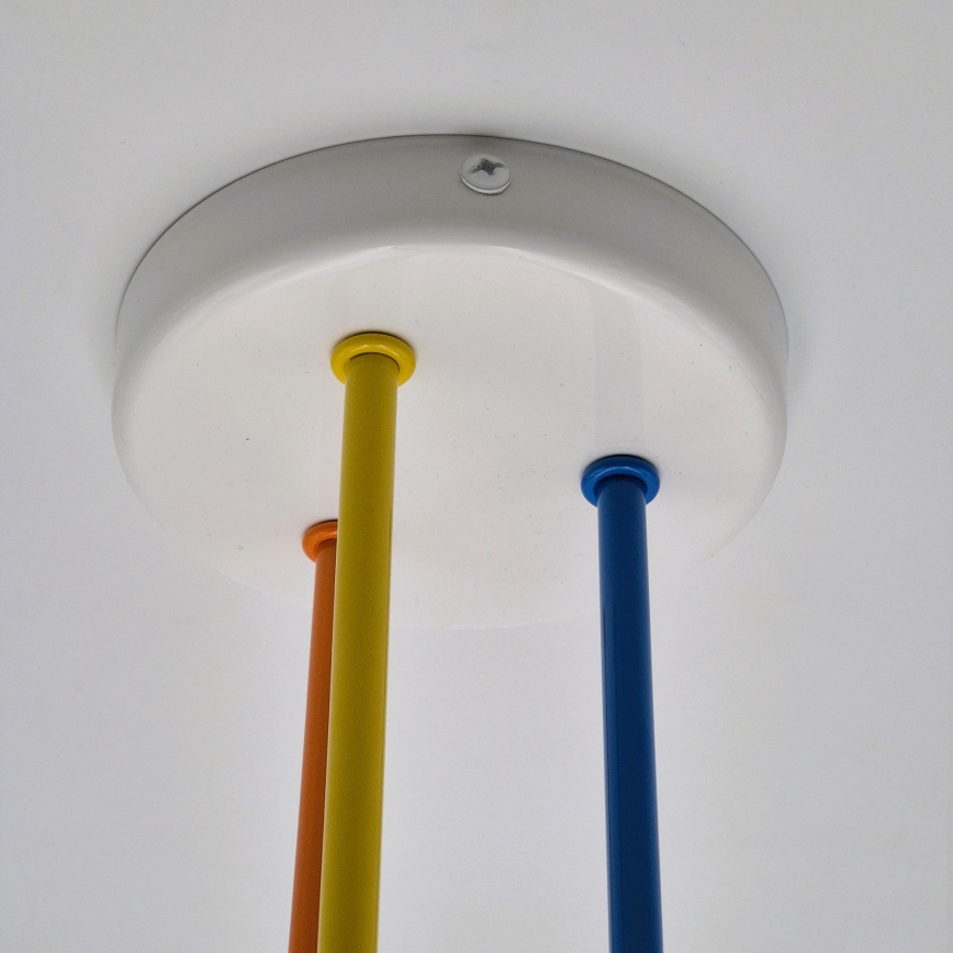 Prisadený luster MATYLDA 3xE27/60W/230V pestrofarebná