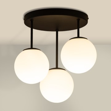 Prisadený luster MOONLIGHT 3xE27/15W/230V čierny