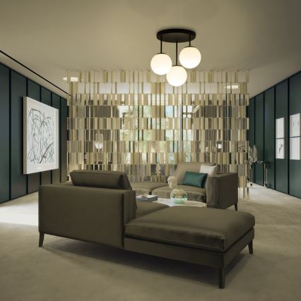 Prisadený luster MOONLIGHT 3xE27/15W/230V čierny