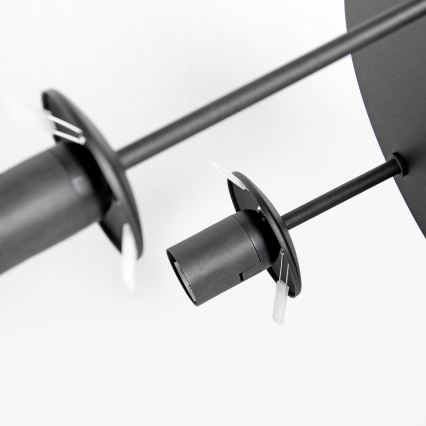 Prisadený luster MOONLIGHT 3xE27/15W/230V čierny