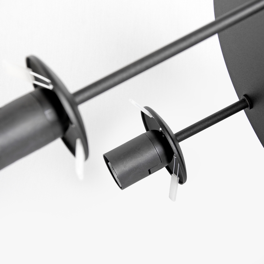 Prisadený luster MOONLIGHT 3xE27/15W/230V čierny